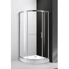 Душевой уголок Cezares MOLVENO-R-1-90-C-Cr-IV, 90х90х195, профиль хром, стекло прозрачное