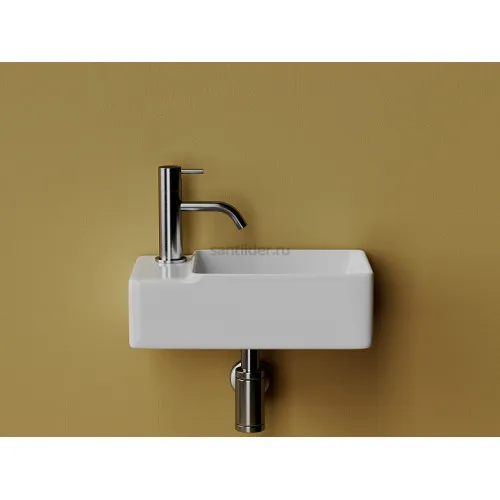 Умывальник CERAMICANOVA Element подвесной прямоугольный (чаша справа, отверстие под смеситель слева) CN5046