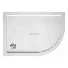 Поддон для душа из SMC (стекловолокно) 120х90 левосторонний Cezares TRAY-M-RH-120/90-550-35-W-L без сифона