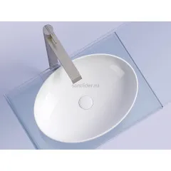 Умывальник CERAMICANOVA Element чаша накладная овальная 502x363x145 мм CN6056