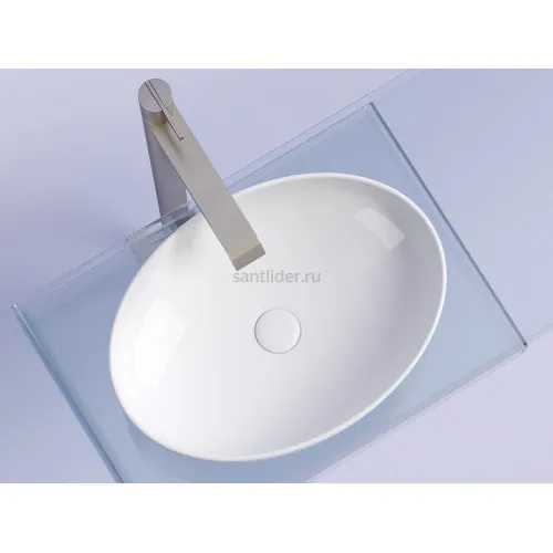 Умывальник CERAMICANOVA Element чаша накладная овальная 502x363x145 мм CN6056