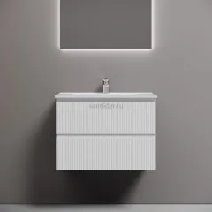 Тумба подвесная SANCOS Snob T 690х445х500, c двумя ящиками оснащенными доводчиками, Bianco,SNT70W