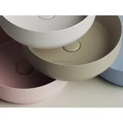 Умывальник CERAMICANOVA Element чаша накладная круглая (цвет Розовый Матовый) CN6022MP