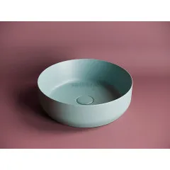 Умывальник CERAMICANOVA Element чаша накладная круглая (цвет Зеленый Матовый) CN6022MLG