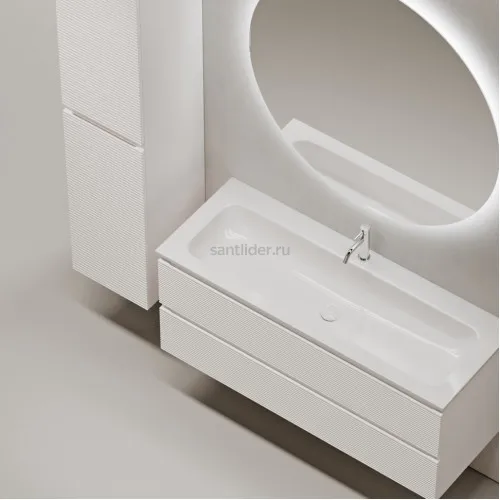 Тумба подвесная SANCOS под раковину Folk, Bianco 1195х445х500, FL120W