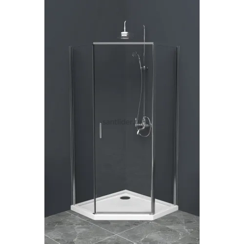 Душевой уголок BelBagno UNO-195-P-1-100-C-Cr