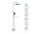 Душевая стойка BelBagno с изливом для ванны DUE-VSCM-CRM
