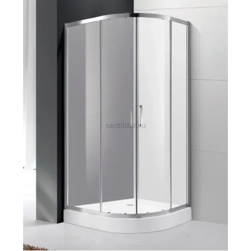 Душевой уголок Cezares MOLVENO-R-2-100-P-Cr, 100х100х195, профиль хром, стекло Punto матовое