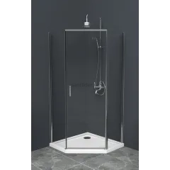 Душевой уголок BelBagno UNO-195-P-1-100-C-Cr